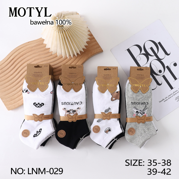 Skarpety damskie Roz 35-42, Mix kolor Paczka 40 szt